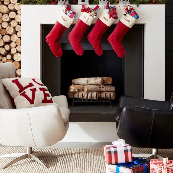 Pottery Barn Holiday Pottery Barn Velvet Christmas Stockings Medium Poshmark